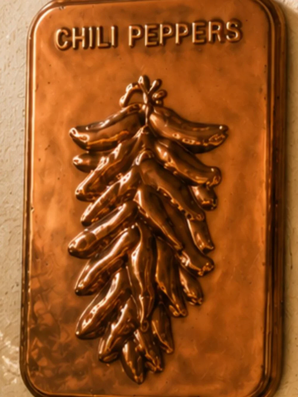 Rare Vintage Southwestern Style Copper Raised 